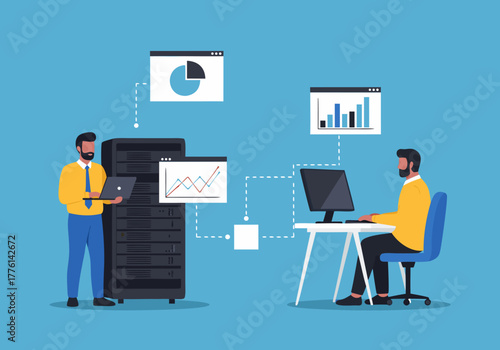 Digital Transformation in Business Data Analytics, Server Management, and Remote Operations