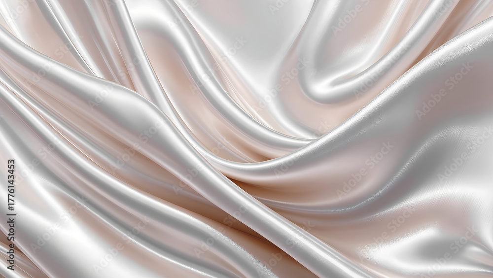 Obraz premium white silk background