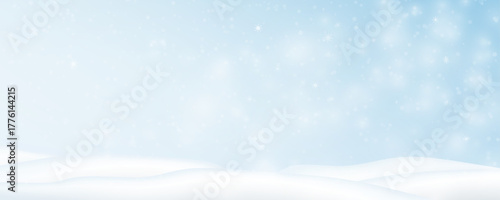 Realistic winter background, snowdrifts, snowdrifts, blizzard and wind, snow. Christmas winter landscape, 3D background with snow, vector transparent background, PNG.