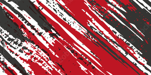 Gaming esport background striking stripes electric banner vector illustration design red black grunge brush wing comic pattern modern abstract concept livery stripes decal paint splash splatter
