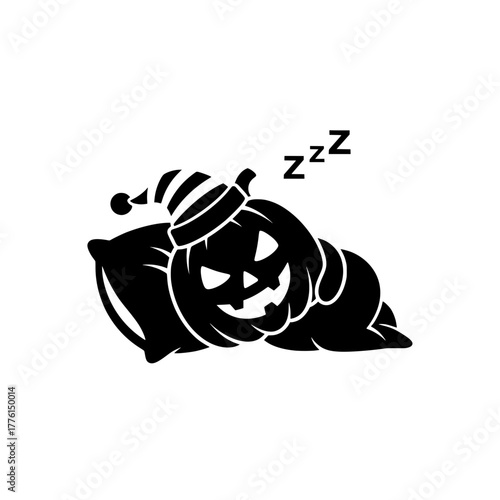 Jack-o'-Lantern Sleeping Peacefully