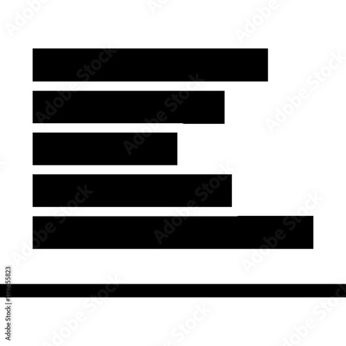 Horizontal Bar Chart Data Visualization Graphic