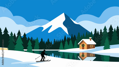 Yuletide Cross-Country at Alpine Cabin Lake