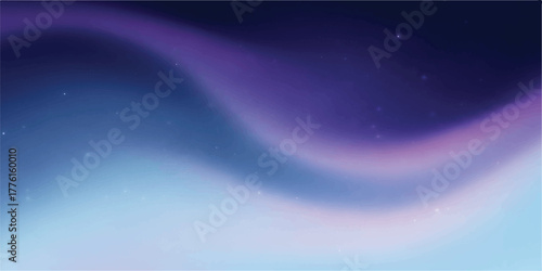 Abstract aurora borealis background soft gradient vector illustration perfect for use as a backdrop or wallpaper