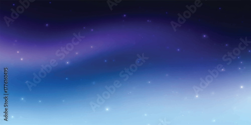 Gradient night sky background with stars soft blue and purple colors perfect for dreamy and magical designs