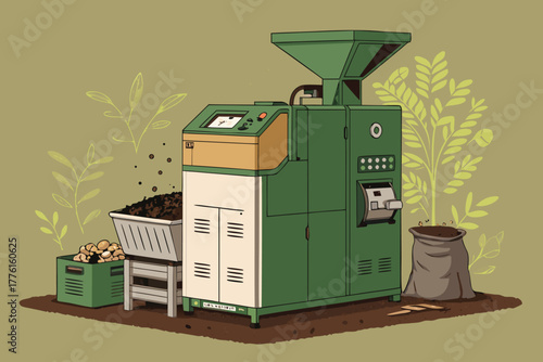Advanced tech turns kitchen scraps into nutrient-rich compost.