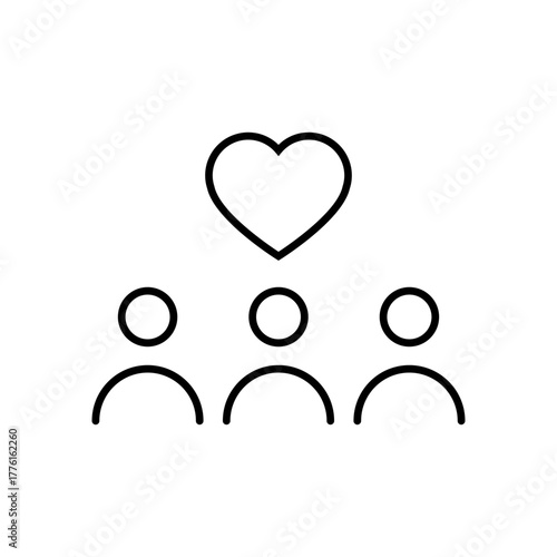 Volunteer icon vector. Community service  illustration sign. helping symbol. donation logo.