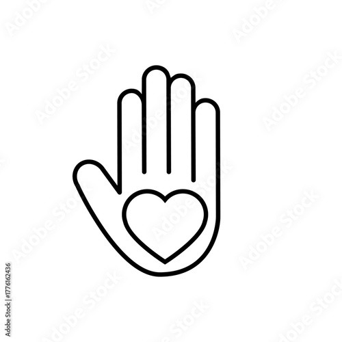 Volunteer icon vector. Community service  illustration sign. helping symbol. donation logo.