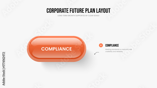 Market Report 1 Element Diagram Presentation Layout. Professional Analysis One Option Infographic Slide Template. Project Performance Slideshow Design Vector Illustration.
