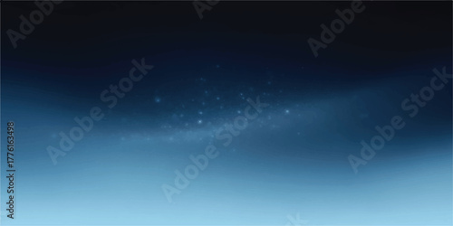 Abstract gradient background with stars soft blue and dark blue color blend perfect for modern design projects