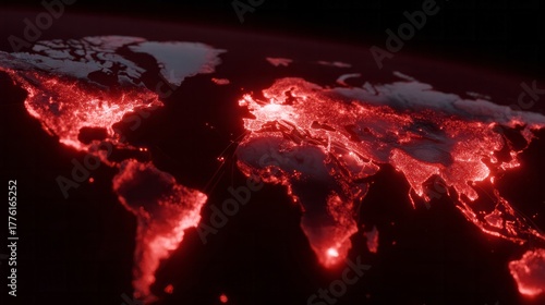 Global luminescent tapestry igniting a digital pulsar glow, World Data Day, cyberspace exploration, futuristic cartography celebration