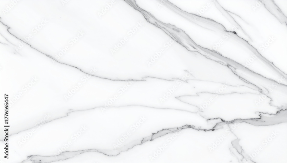 Obraz premium Elegant white marble texture with abstract gray veining, perfect for interior design