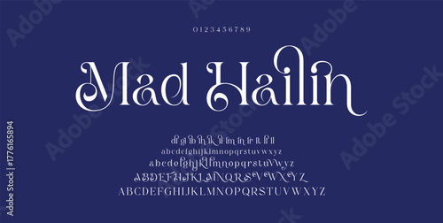 Elegant alphabets font alphabet letters Font. Minimal modern urban fonts for logo, brand etc. Typography vector illustration