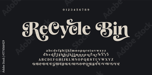 Luxury alphabet letters font. Typography elegant wedding classic lettering serif fonts decorative vintage retro. vector illustration