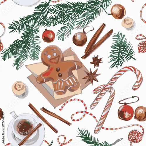 stylized, round digital illustration of a dense bush or pine tree viewed from a low angle, created with a noticeable dry brush or textured stroke effect. The artwork uses various shades of dark and li