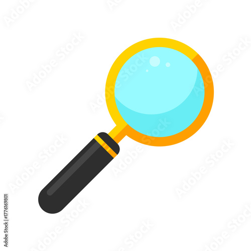 Magnifying glass vector icon