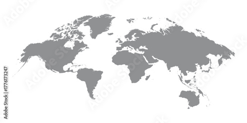 Illustration of a Colored map of world 
