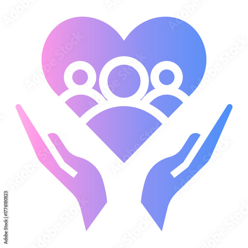 humanitarian Gradient icon