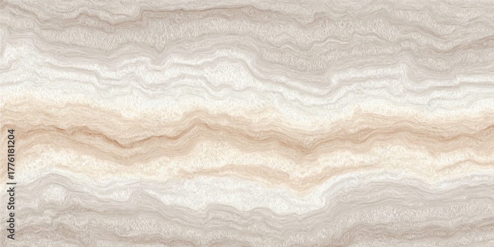 Obraz premium Elegant Italian Alabaster with Intricate Folds and Bands, Captivating Ivory Stone Texture Pattern