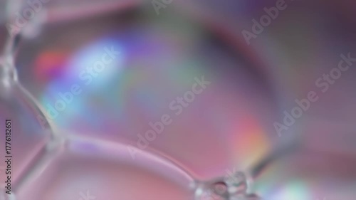 Abstract blurred iridescent light