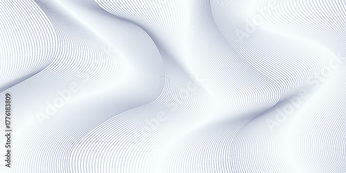 Abstract background with white holographic line pattern in luxury pastel colors.