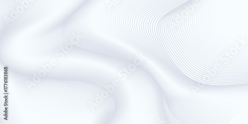 Abstract background with white holographic line pattern in luxury pastel colors.