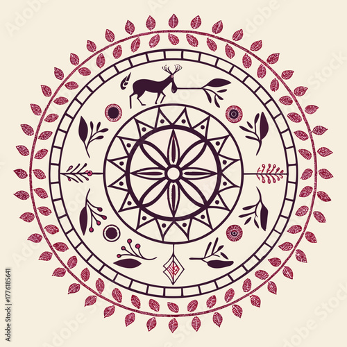 Traditional Textile Pattern Set Vector