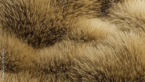 Wallpaper Mural Abstract 3D render of soft fur-like texture in motion. Dynamic waves and flowing shapes. Torontodigital.ca