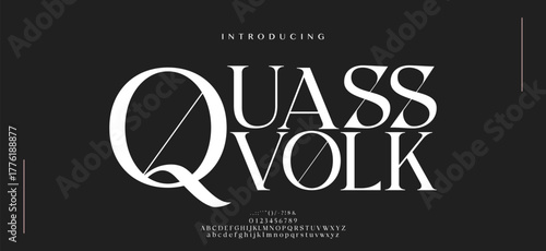 Minimal luxury font alphabet logo. Typography beauty fashion elegant minimalist serif italic fonts decorative wedding vintage retro logos. vector illustration