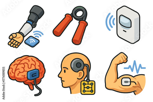 Innovative neurotechnology and prosthetics concepts: brain, arm, and fitness devices