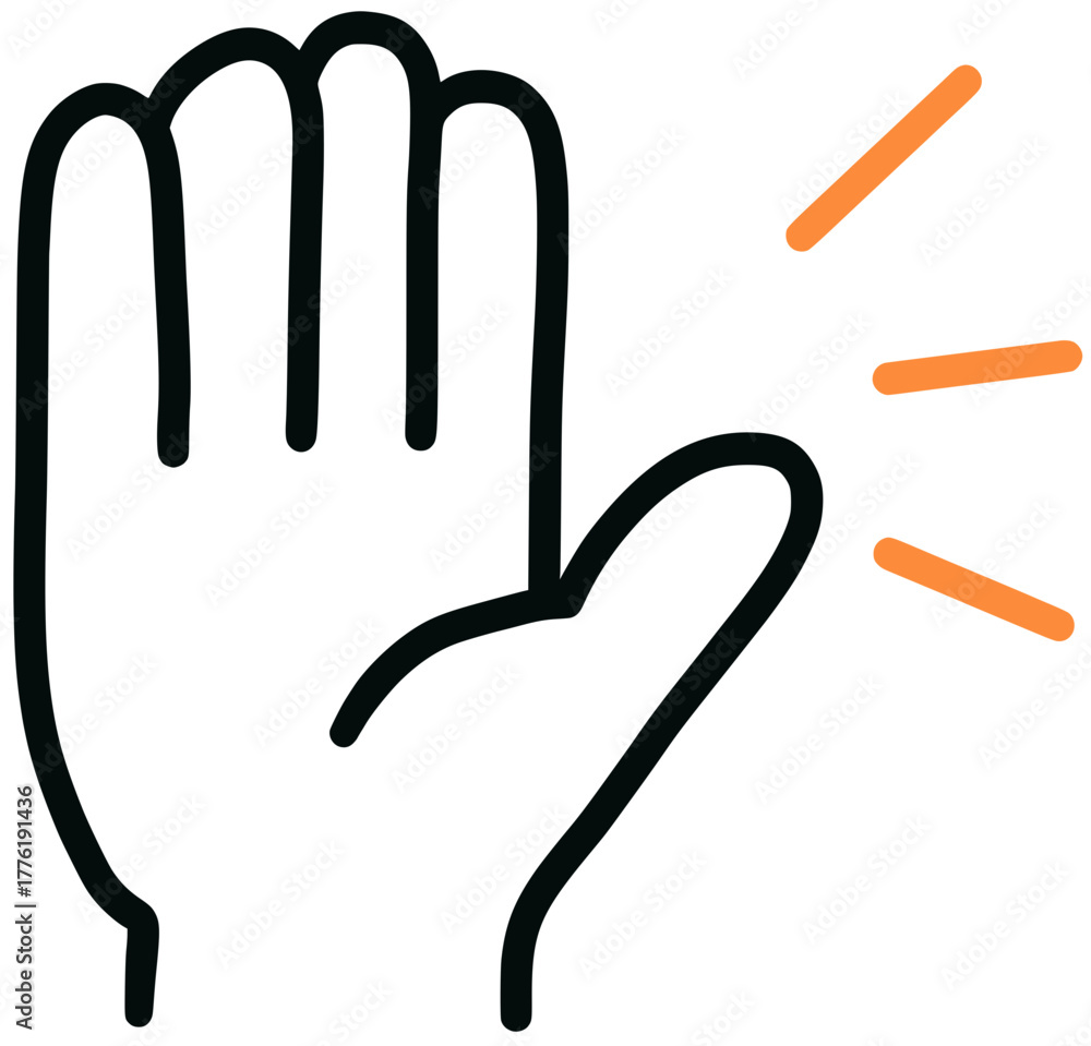 Obraz premium 손들기