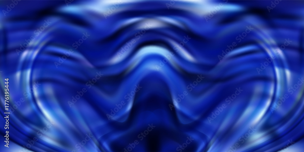 Fototapeta premium glossy flowing design ideal for wallpaper, digital,Abstract blue and white fluid background with smooth wavy lines, modern marble texture.