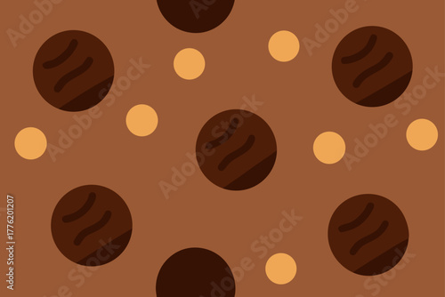 Chocolate Truffle Sweet Background Art