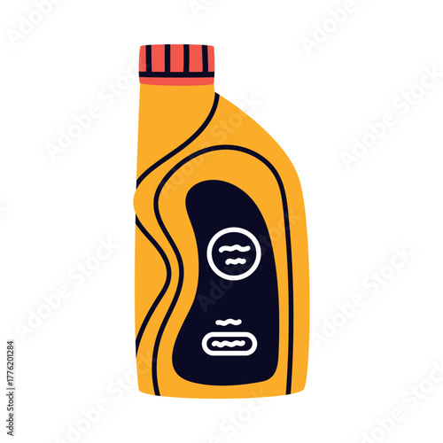 Gasoline and Fuel Bottle for Carrying Petrol Vector Illustration