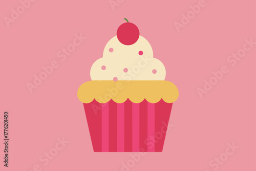 Cupcake Bakery Sweet Dessert Background