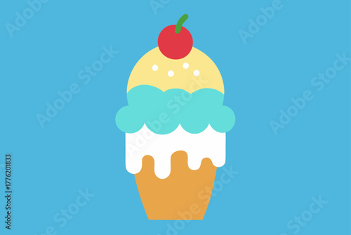 Frozen Dessert Background Design