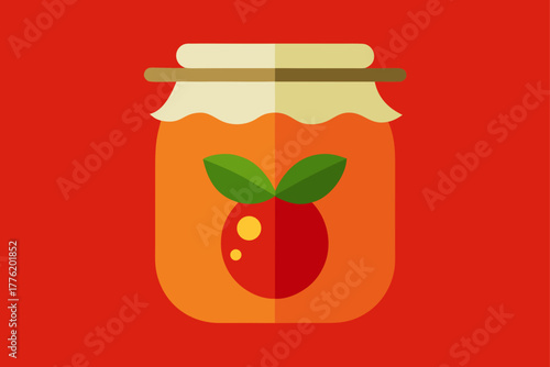 Fruit Jam Jar Background Design