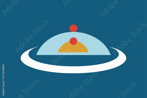 Gourmet Plate Minimal Background Design