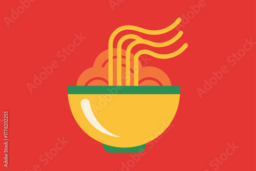 Street Noodles Background Design