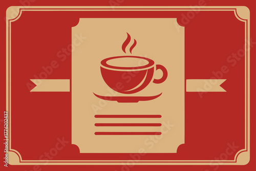 vintage cafe menu background