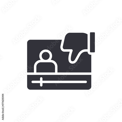 Dislike Feedback On Video Player Icon