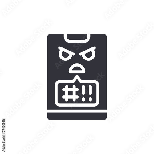 Frustrated Mobile Device Aggressive Expression Anger Issue