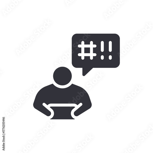 Online Abuse Haters On Social Media Platform Concept