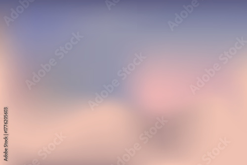 Nude soft sky abstract neutral gradient background. Fluffy cloud vibrant pastel sunset. Blurred light and pale backdrop.