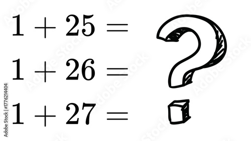 Math puzzle addition sequence problem solving educational worksheet for students and teachers resource material