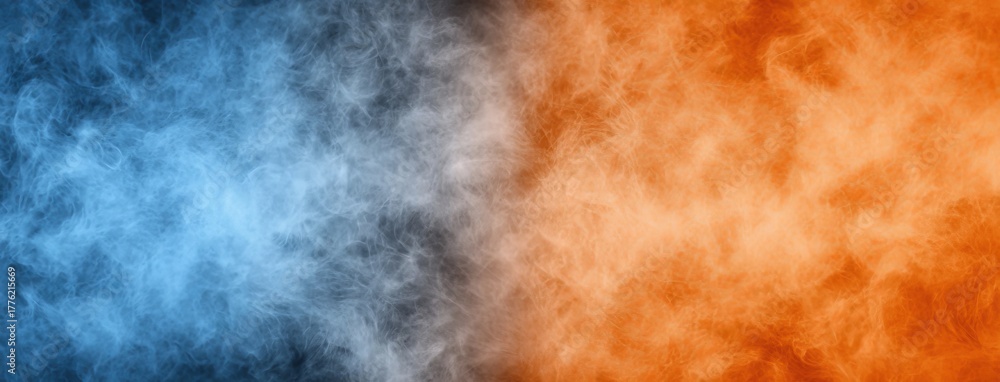 Obraz premium The backdrop has a grainy texture and showcases a dark orange, brown, and blue noisy color gradient