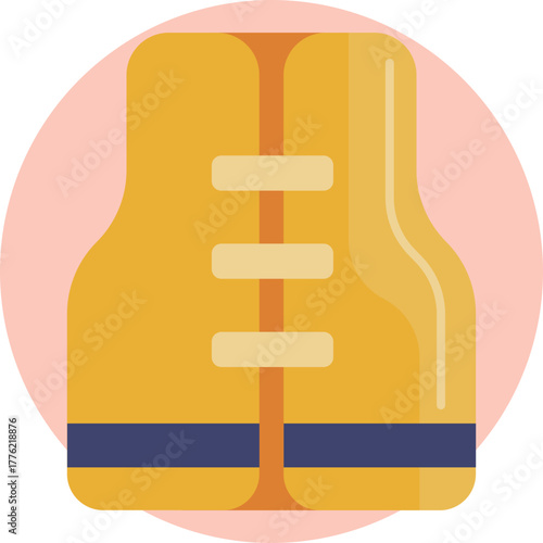 Safety gear for water activities, keeping wearers afloat.