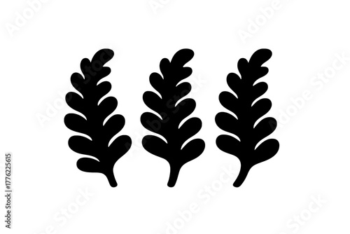 Leafy design pattern placed on a clean background showcasing simple and elegant nature inspiration