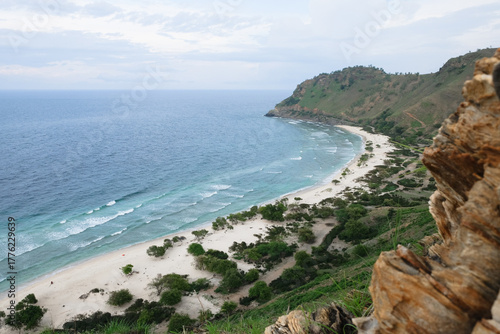 Behang Beautiful view of Cristo Rei Backside Beach or known as Dolok Oan Beach in Dili, Timor Leste