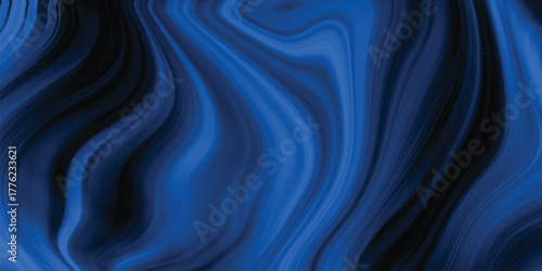 Deep Blue and Black Abstract Swirl Background with Rich Wavy Texture and Sophisticated Flow vector illustration